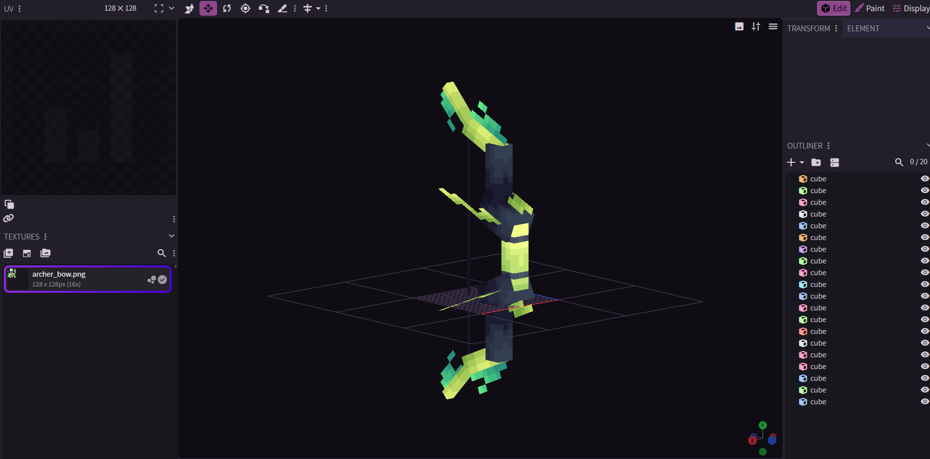 Arma 3D Arquero